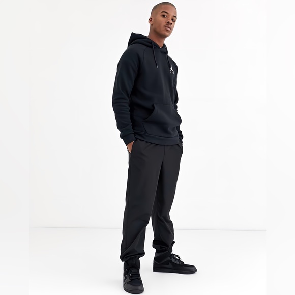 Air Jordan Jumpman Hoodie in Black Cotton Size XL - Picture 2 of 7